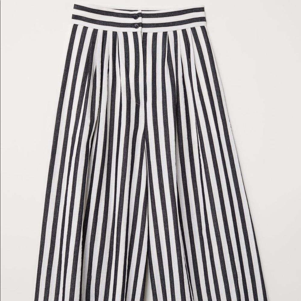 High waisted wide leg pants